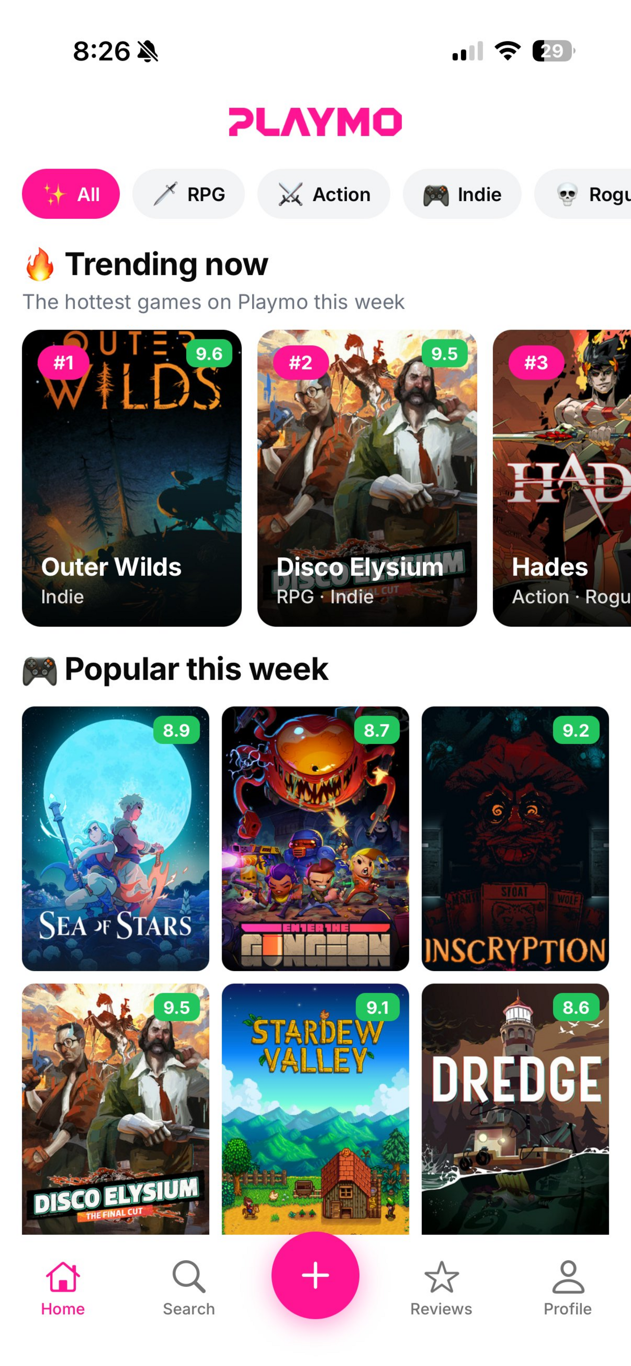 Playmo app screenshot